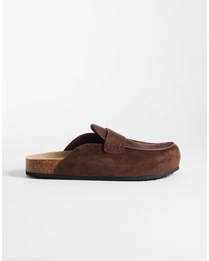 SEQWL Slip-on-mule im loafer-stil - Braun