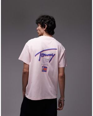 Tommy Hilfiger Signature Back Print T-shirt - Purple