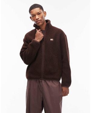 Tommy Hilfiger Teddy Fleece - Brown