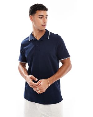 Threadbare Cotton Rich Polo Top - Blue