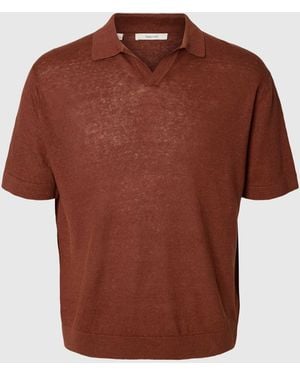 SELECTED – t-shirt - Braun
