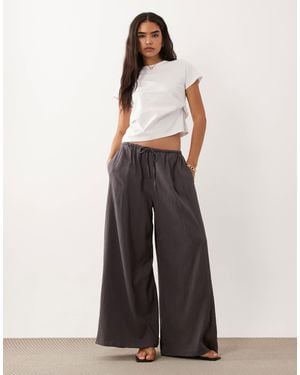 Muse Assembly Fern Wide Leg Pants Co-ord - White