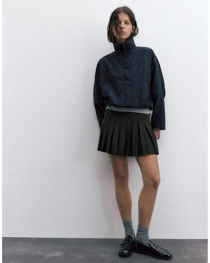 Pull&Bear Mini Plooirok - Zwart