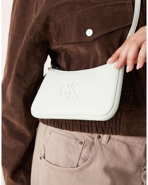 Calvin Klein Jeans Mini Bold Logo Shoulder Bag - Brown
