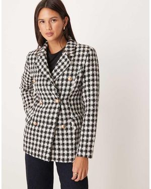 NARRATED Double Breasted Blazer - Black