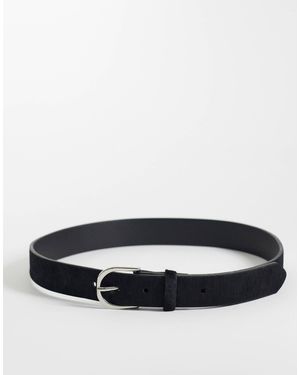 Mango Teen ceinture en poil - Noir