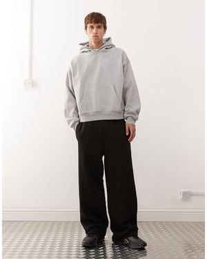 Weekday Heavyweight Jersey Oversized Wide Leg sweatpants - White