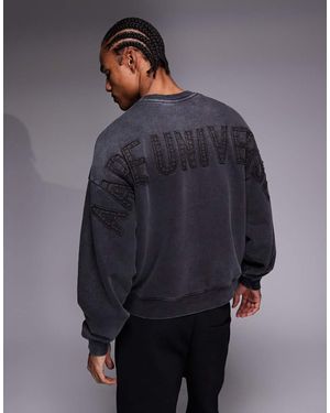 Aape By A Bathing Ape Aape By A Bathing Ape Oversized Heavyweight Pullover Sweatshirt - Blue