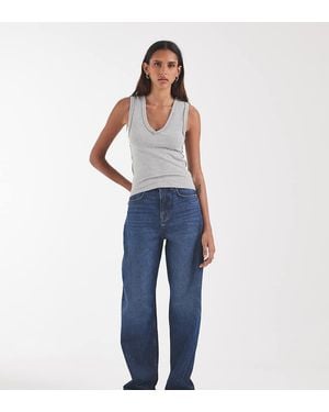 ASOS Asos Design Tall Slim Barrel Jeans - Blauw