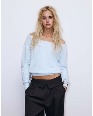 Pull&Bear Boatneck Jumper - White