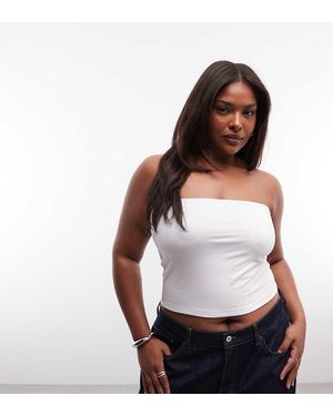 Collusion Plus Double Layer Bandeau Top - White