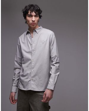 AllSaints Haven Long Sleeve Shirt - Grey