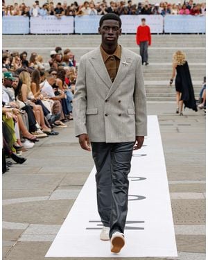 TOPMAN – zweireihiger blazer - Grau