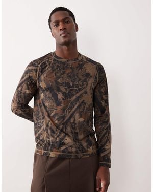 Abercrombie & Fitch Ypb Workout Long Sleeve Top - Brown