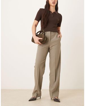 JJXX Mary High Waisted Tailored Pants - Natural