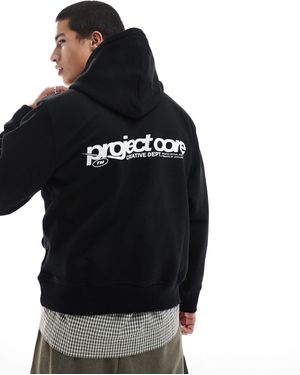 Jack & Jones – oversize-kapuzenpullover - Schwarz