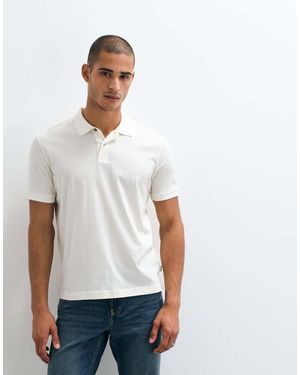 GANT Pima Short Sleeve Polo - White
