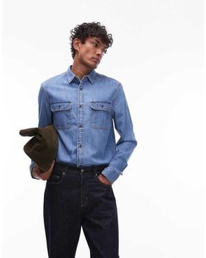 Tommy Hilfiger Regular Denim Shirt - Blue
