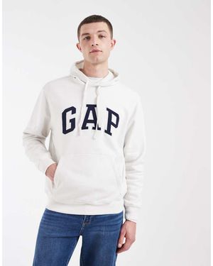 Gap Logo Over Head Hoodie - White