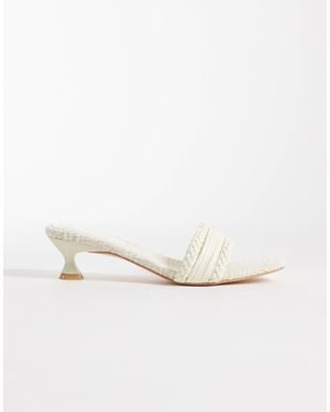 Glamorous – gewebte sandaletten - Weiß
