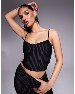 ASOS Co-ord Lace Trim Cami Top - Black