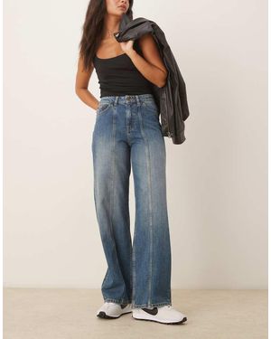 JJXX Vaqueros Azul Medio De Pernera Ancha Con Detalle De Costura Tokyo De
