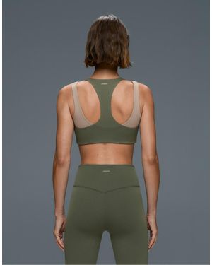 Oysho Evermove Medium-Support Double-Effect Sports Bra - Green