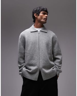 ARKET – oversize-strickjacke - Grau