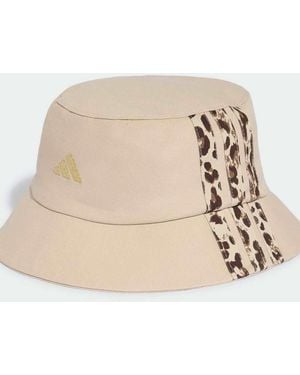 adidas Originals Leo Graphic Bucket Hat - Natural