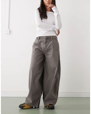 Collusion X006 Xl Balloon Low Rise Jeans - Gray