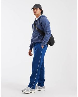 ASOS Straight Leg jogger With Piping - Blue