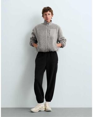 Oysho Brushed Modal Joggers - Grey