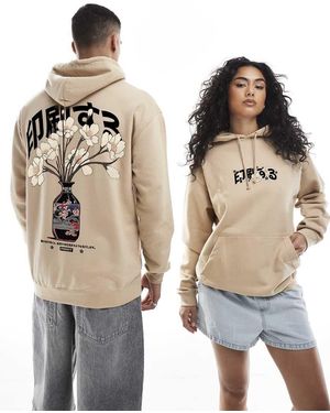 PRNT Japanese Vase Relaxed Hoody - Natural