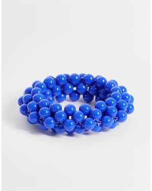 Reclaimed Vintage Pulsera De Cuentas - Azul