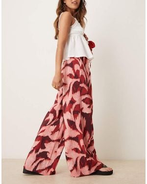 Jdy Wide Leg Trouser - Red