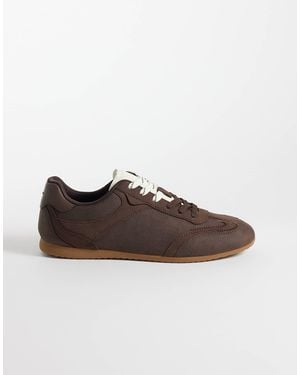 ASOS Paneled Retro Sneakers - Brown