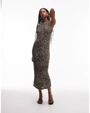 & Other Stories Crochet Knitted Maxi Dress - White