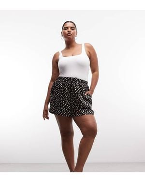 ASOS Asos Design Curve Satin Shorts - Multicolour
