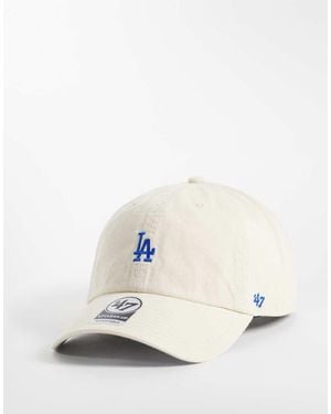 '47 La Dodgers Mini Logo Clean Up Cap - Natural