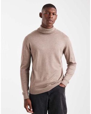 Threadbare Jersey Color Topo Con Cuello Vuelto De -Neutro