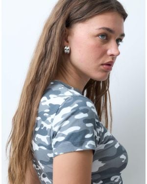 Collusion T-shirt mit military-muster für babys - Blau