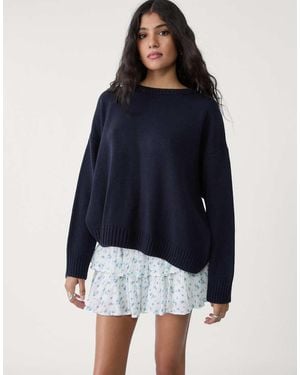 Stradivarius Maglione Girocollo - Blu