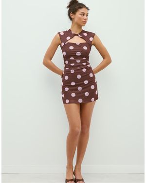 Stradivarius Short Qipao Knot Dress - Red
