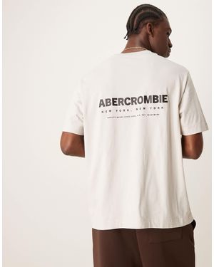 Abercrombie & Fitch – vintage-t-shirt - Natur