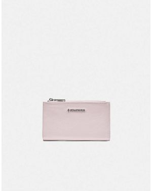 Stradivarius Basic Zip-up Purse - Pink