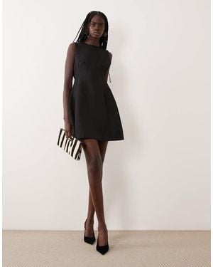 Aware Sleevless O-Neck Mini Dress - Natural