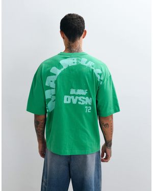 ASOS Boxy oversize-t-shirt mit laguna-grafik - Grün