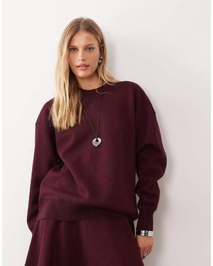 ARKET Felpa Bordeaux Double-Face - Rosso