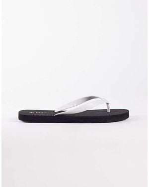 SEQWL Chanclas Negras Y Blancas De -Negro