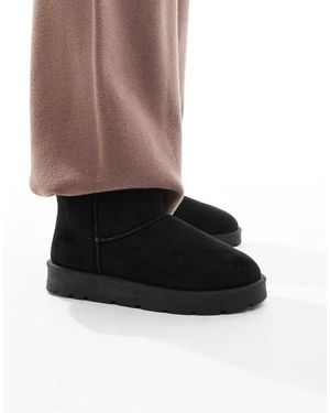 SEQWL Cosy Mini Ankle Boots - Black